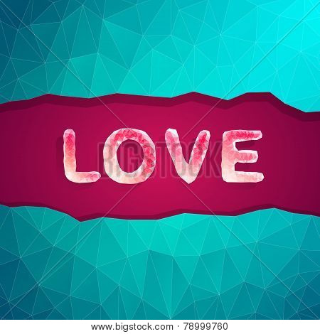 Abstract Love Vector Illustration Background