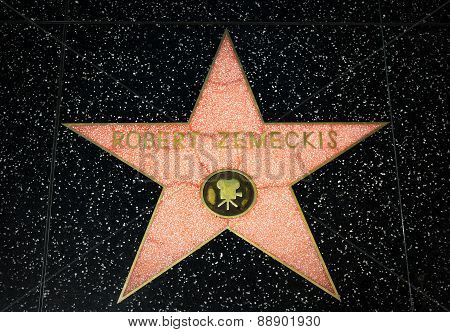 Robert Zemeckis Star On The Hollywood Walk Of Fame