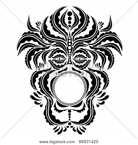 Spirit Demon Face Silhouette Symbol