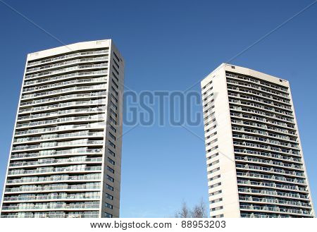 Modern apartments buildings