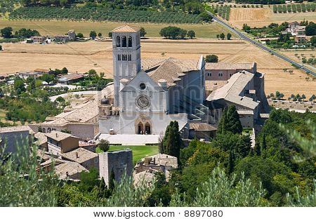 St. Francesco-basilikaen. Assisi. Umbrien.