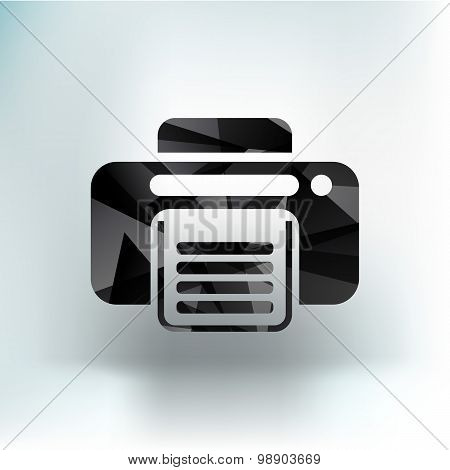fax icon vector design printer document print