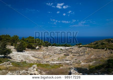 Ancient Ruins Of Kamiros On Rhodes
