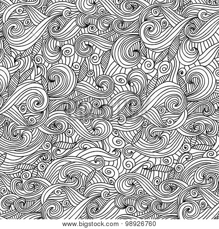Grunge monohrome waves.