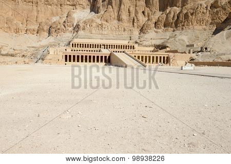 The temple of Hatshepsut near Luxor in Egypt