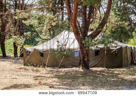 Tent in the woods