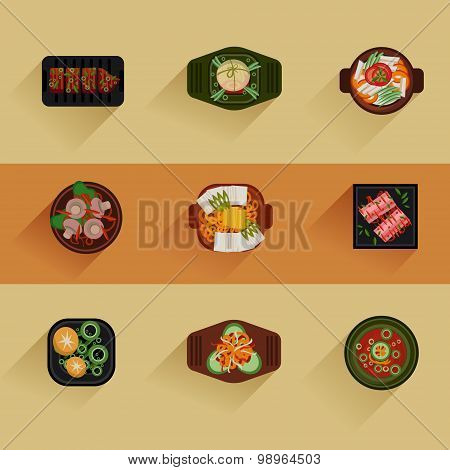 Food Illustration Korean food Vector icon