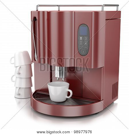 Coffee Machine Red