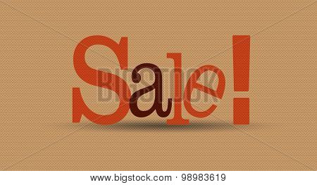 Sale with exclamation mark