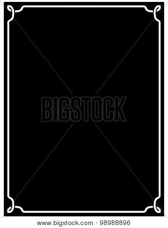 Vector Vintage Frame Isolated On White Background
