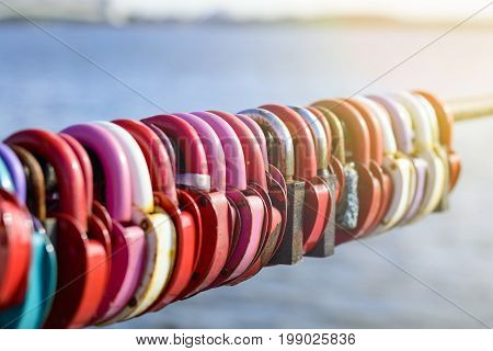 Locks In Form Of Heart - Symbol Of Love