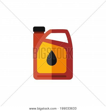 Jerrycan Vector Element Can Be Used For Oil, Jerrycan, Fuel Design Concept.  Isolated Fuel Canister Flat Icon.