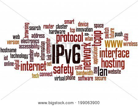 Ipv6 Network, Word Cloud Concept 6