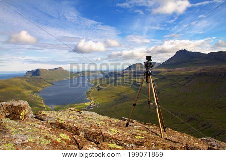 The nature of the Faroe Islands in the north Atlantic