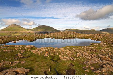The nature of the Faroe Islands in the north Atlantic