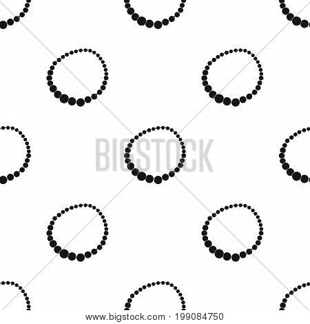Red female necklace of precious stones. Dressing for women under the dress.  Woman clothes single icon in black style vector symbol stock web illustration.