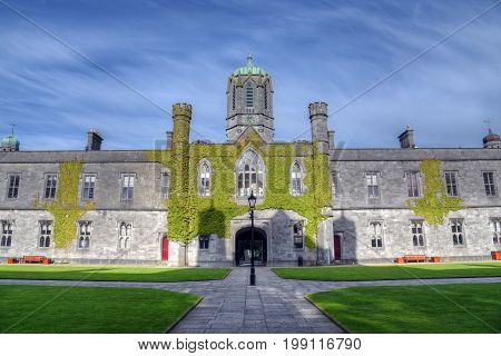 GALWAY IRELAND - JUNE 2 2017 - The National University of Ireland in Galway.