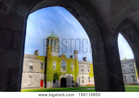 GALWAY IRELAND - JUNE 2 2017 - The National University of Ireland in Galway.