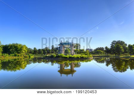 The Forest Park bandstand in St. Louis Missouri.