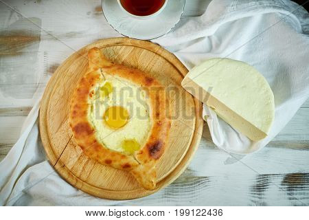 Ajarian traditional flatbread - khachapuri or hachapuri jpg