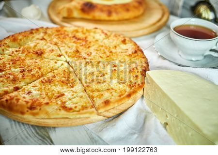 Ajarian traditional flatbread - khachapuri or hachapuri jpg