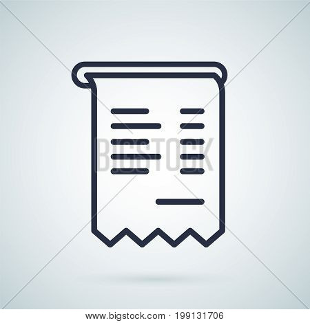 Invoice vector icon illustration symbol. Business icon. Invoice abstract illustration