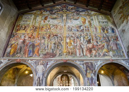 Santa Maria Degli Angioli Church At Lugano, Switzerland
