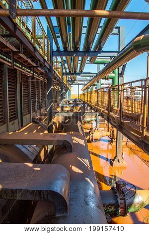 pipe line production factory sugar pipe rack
