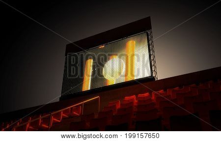 Sports Stadium Scoreboard