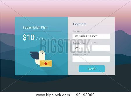 vector UI design for web and mobile