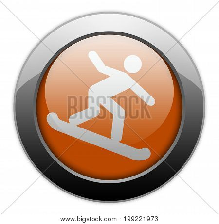 Icon Button Pictogram Image Illustration Graphic With Snowboarding Symbol