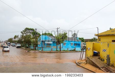 Tropical Cyclone Dineo was the first tropical cyclone to hit Mozambique in February 2017.Destruction in Inhabane region, Mozambique