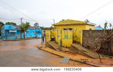 Tropical Cyclone Dineo was the first tropical cyclone to hit Mozambique in February 2017.Destruction in Inhabane region, Mozambique
