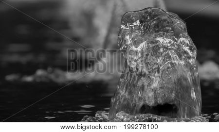water in a fountain in Italy riva del garda