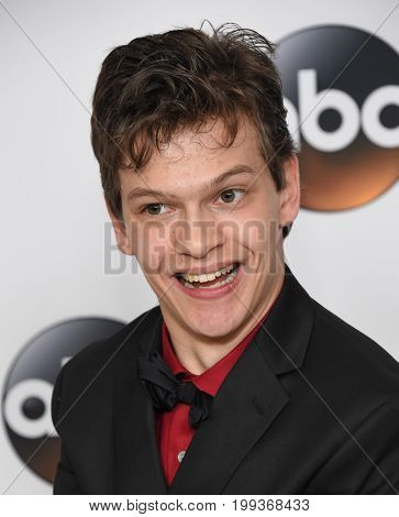 LOS ANGELES - AUG 06:  Micah Fowler arrives for the ABC TCA Summer Press Tour 2017 on August 6, 2017 in Beverly Hills, CA                