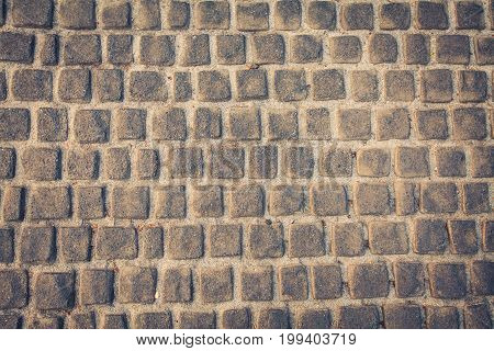 Background and texture of stone floor vintage color style
