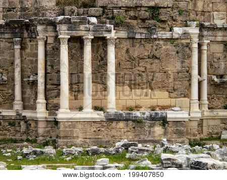 detail from Roman archaelogical site in Alanya