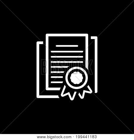 Security Certificates Icon. Flat Design Isolated Illustration. App Symbol or UI element.