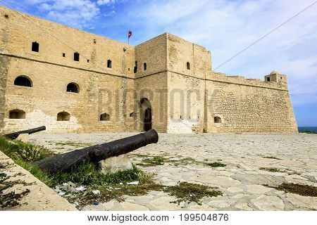 Mahdia.Tunisia.May 23 2017.The fortress of Borj El Kebir in Mahdia.