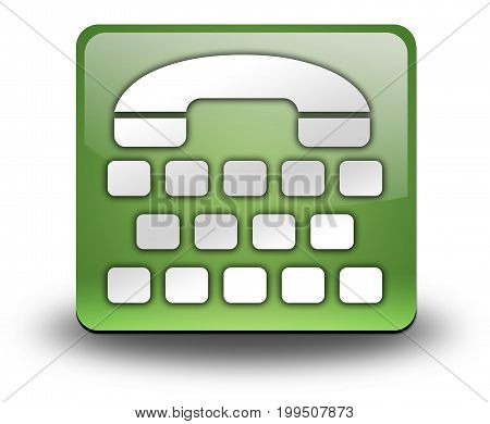 Icon Button Pictogram With Telephone Typewriter Symbol