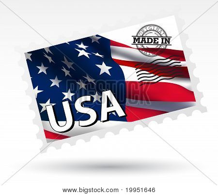 Sello de la bandera de Estados Unidos