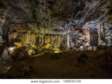 Flowstones In The Famous Cango Caves In South Africa
