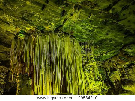 Flowstones In The Famous Cango Caves In South Africa