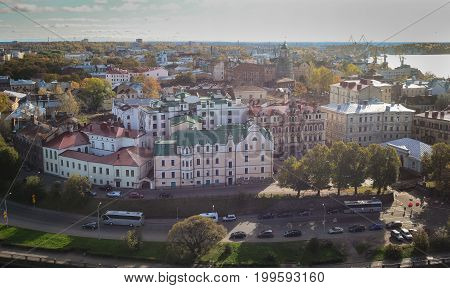 Aerial View Of Vyborg, Russia