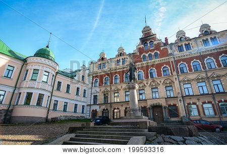 Old Buildings Located In Vyborg, Russia
