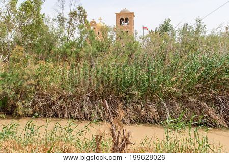 The baptismal site Qasr al Yahud in the Jordan river , Israel