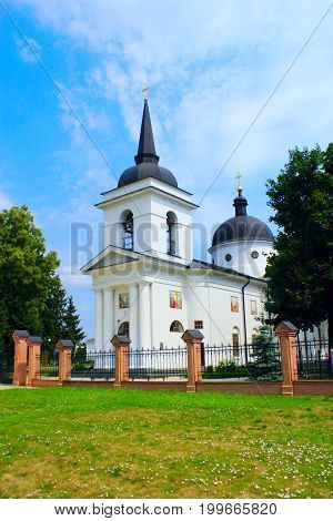 Voskresenska church in Baturin town in Ukraine