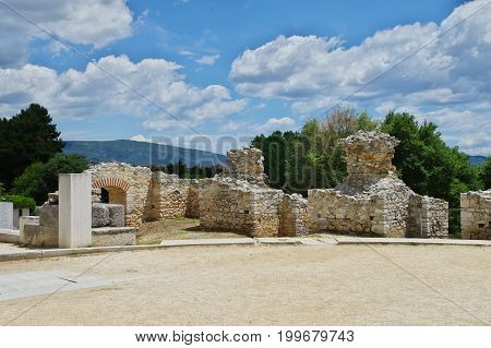 Ruins of the ancient Filippi. The city founded in the fourth century BC by Philip II of Macedon then the Roman colony. With the fall of Byzantium it was completely destroyed and abandoned. St. Paul founded here the first Christian community on the contine