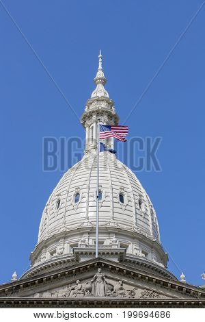 The Michigan State Capitol is the building that houses the legislative branch of the government of the U.S. state of Michigan. 