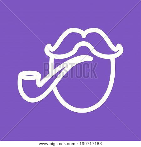 Pipe, smoking, pirate icon vector image. Can also be used for pirate. Suitable for use on web apps, mobile apps and print media.